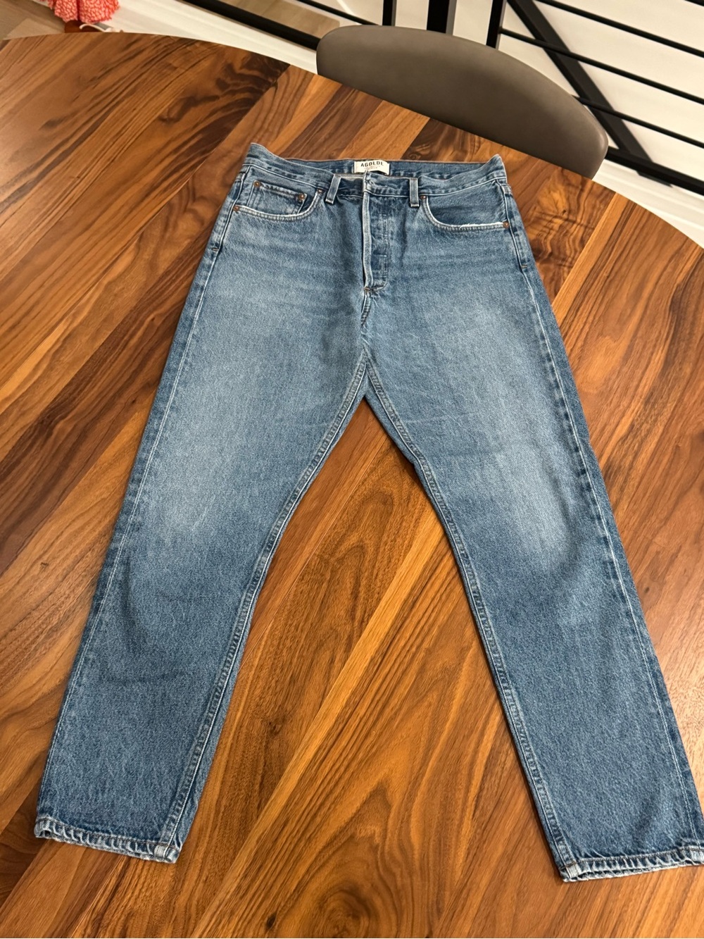 AGOLDE High Rise 90s Straight Leg Jeans Size 28 - Picture 2 of 6